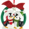 Boutique de Noël Family & Friends*We'Re Expecting'' Penguins Couple, Ornament
