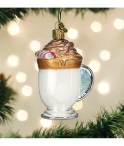 Boutique de Noël Varied Shapes*Whipped Coffee Glass Ornament