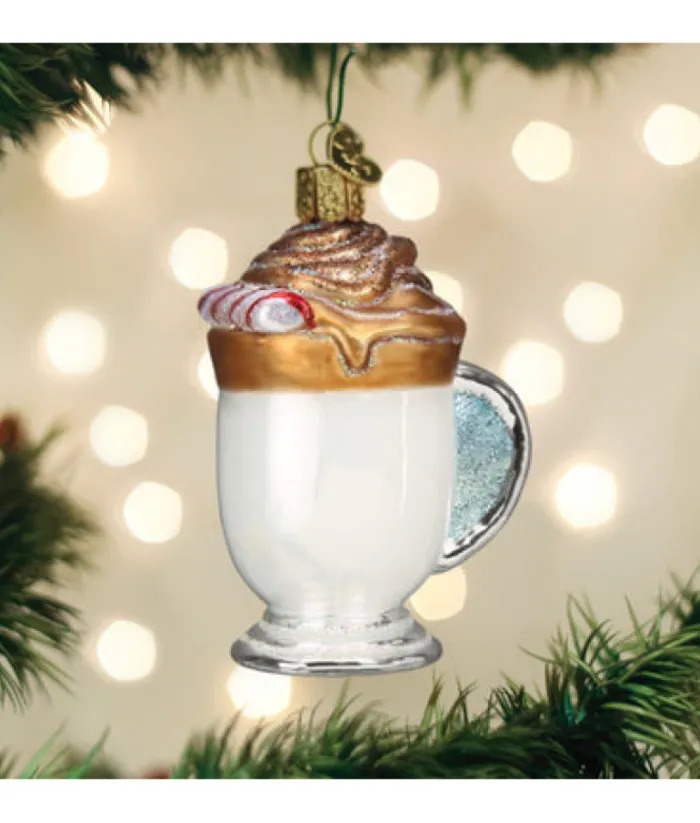 Boutique de Noël Varied Shapes*Whipped Coffee Glass Ornament