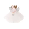 Boutique de Noël Winter Wonderland*White Fabric Angel Ornament With Snowflake Design