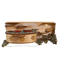 Boutique de Noël Nordic Villages*Wooden Camper With Santa