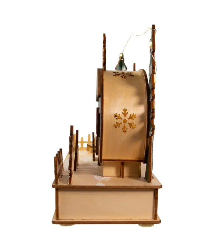 Boutique de Noël Rustic*Wooden Camper With Santa