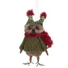 Boutique de Noël Enchanted Forest*Xmas Tree Ornament, Woolly Owl In Green Sweater And Hat