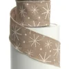 Boutique de Noël Christmas Classics*2.5"X10Y,Ruban Beige+Stars