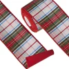 Boutique de Noël Santa'S Workshop*10Yds Plaid Wired Ribbon