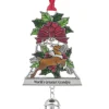 Boutique de Noël Family & Friends*Zinc Bell Shaped Ornament, Featuring A Deer And Holly "World`S Greatest Grandpa"