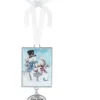 Boutique de Noël Family & Friends*Zinc Plaque Ornament, 2In, With Snowmen And Message (1St Xmas)